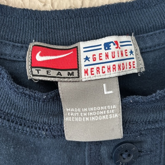 Mens Large MLB Nike Detroit Tigers Baseball Short Sleeve Shirt, Large, Navy Blue - Picture 3 of 6